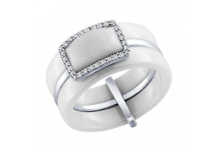 Серебряное кольцо с керамикой