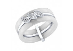 Серебряное кольцо с керамикой