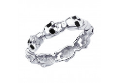 Серебряное кольцо с эмалью