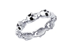 Серебряное кольцо с эмалью