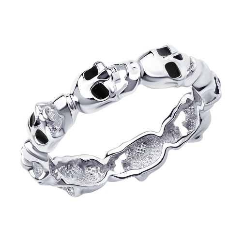 Серебряное кольцо с эмалью