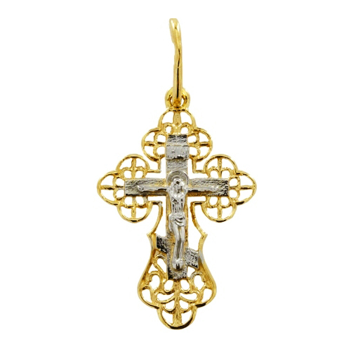 Крест из желтого золота 