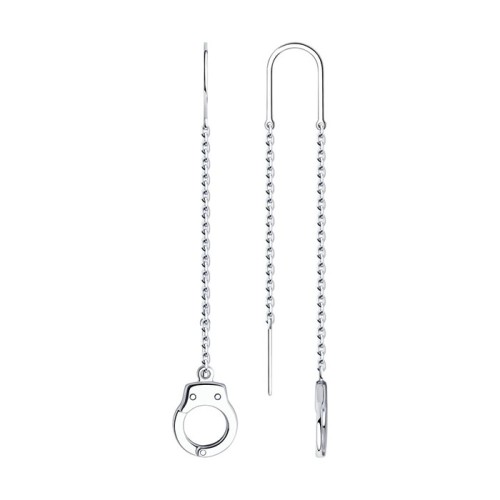 Серебряные cерьги классические