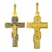 Крест из желтого золота 