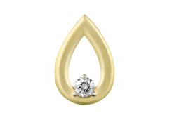 Подвеска из желтого золота с бриллиантом