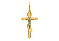 Крест из желтого золота 