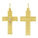 Крест из желтого золота 