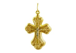 Крест из желтого золота 