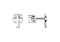 Серебряные cерьги пусеты (гвоздики)