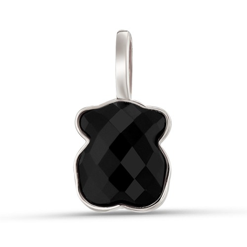 Подвеска из белого золота с агатом