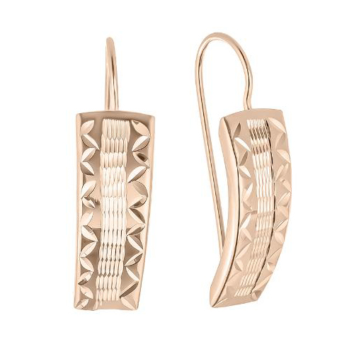 Золотые cерьги классические