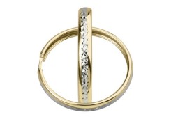 Серьги конго из желтого золота