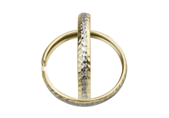 Серьги конго из желтого золота