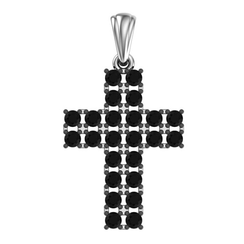 Серебряная подвеска с фианитом