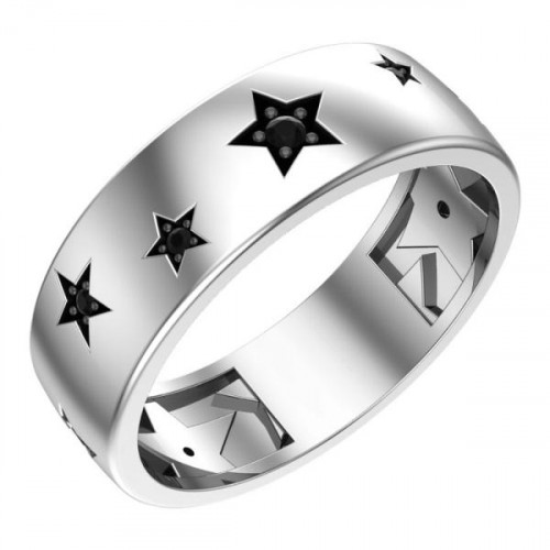 Серебряное кольцо с фианитом