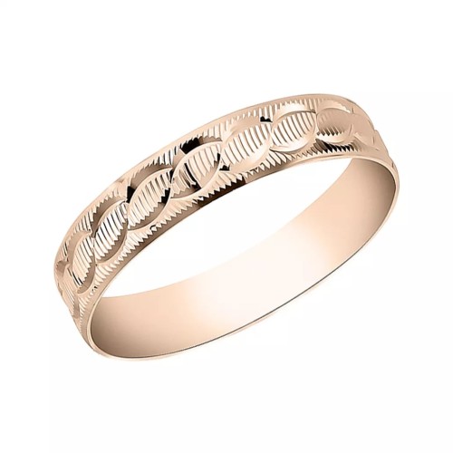 Золотое обручальное кольцо 