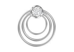 Серебряная подвеска с фианитом