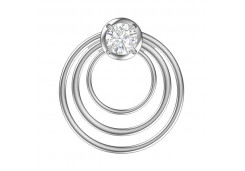 Серебряная подвеска с фианитом