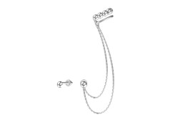 Серебряные cерьги пусеты (гвоздики)