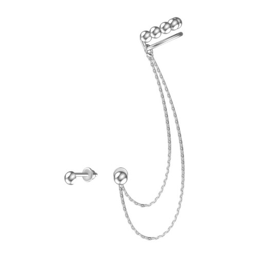 Серебряные cерьги пусеты (гвоздики)