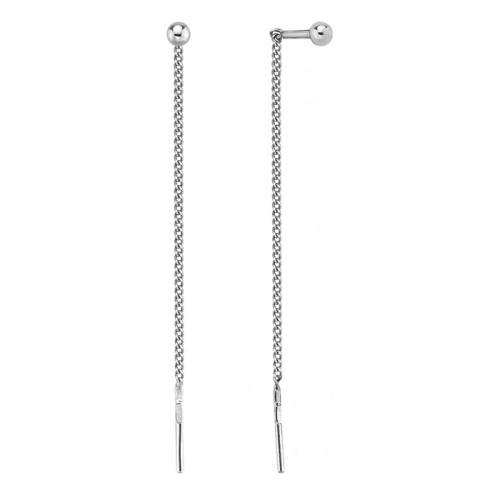 Серебряные cерьги классические