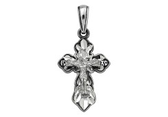 Крест из серебра с чернением