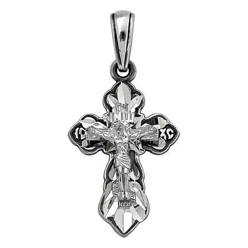 Крест из серебра с чернением