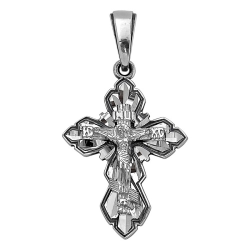 Крест из серебра с чернением