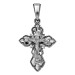 Крест из серебра с чернением
