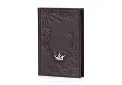 Сувенир из серебра с кожей