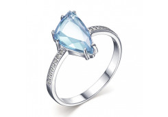 Серебряное кольцо с топазом