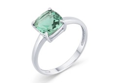 Серебряное кольцо с празиолитом