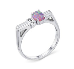 Серебряное кольцо с опалом