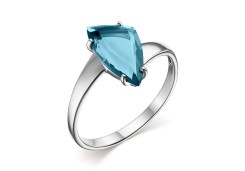 Серебряное кольцо с лондон топазом