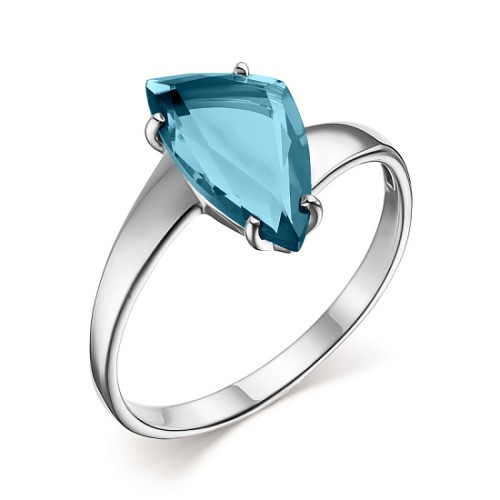 Серебряное кольцо с лондон топазом