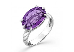 Серебряное кольцо с аметистом