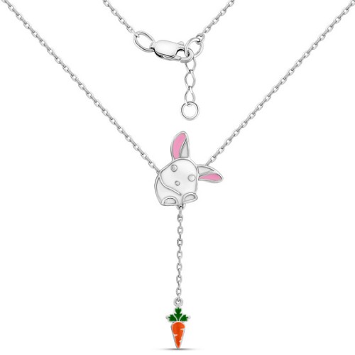 Серебряное колье с эмалью