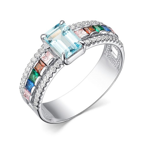 Серебряное кольцо с топазом