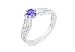 Серебряное кольцо с топазом