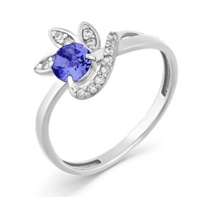 Серебряное кольцо с топазом