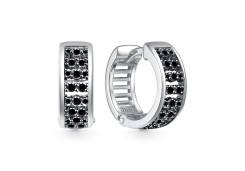 Серебряные cерьги с фианитом