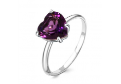 Серебряное кольцо с аметистом