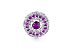 Серебряная подвеска с аметистом