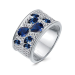 Серебряное кольцо с сапфиром