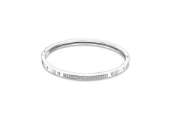 Браслет из белого золота с фианитом