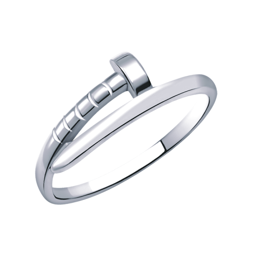 Кольцо из белого золота 