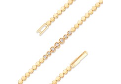 Золотой браслет с бриллиантом