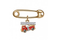 Булавка из серебра с эмалью