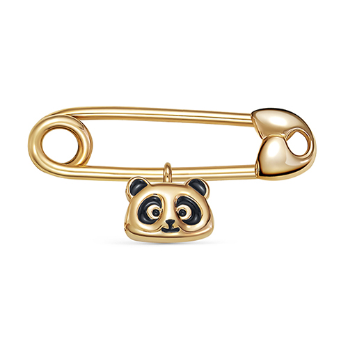 Булавка из серебра с эмалью