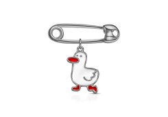 Булавка из серебра с эмалью